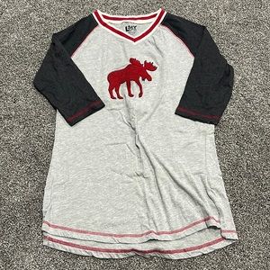 3/4 Sleeve Sleep Shirt